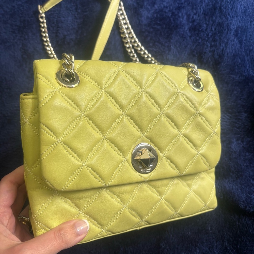 Chic Quilted Neon Handbag
